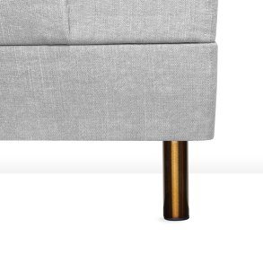 19CM RUNDE KOBBER SENGEBEN/SOFABEN ks.  4 stk.