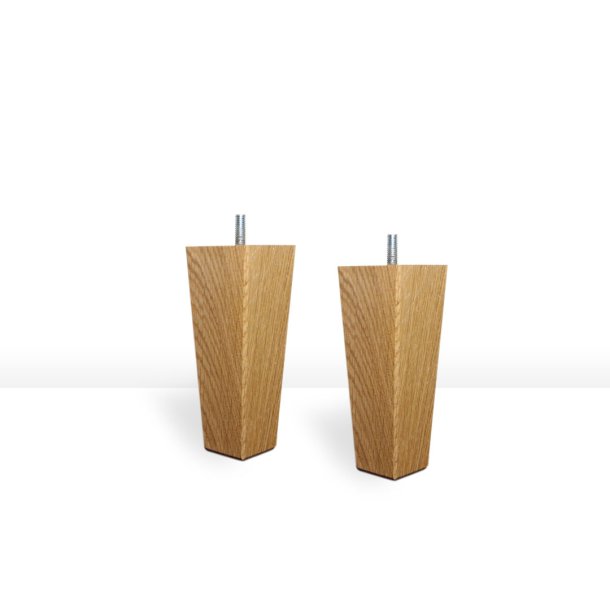 23CM SQUARE OAK SENGEBEN/SOFABEN ks.  4 stk.