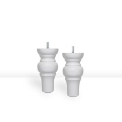 15CM BG DREJET SENGEBEN/SOFABEN KS.  4 STK.