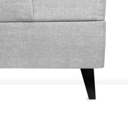 13CM VINKLET TREKANTET SORT SENGEBEN/SOFABEN KS.  4 STK.