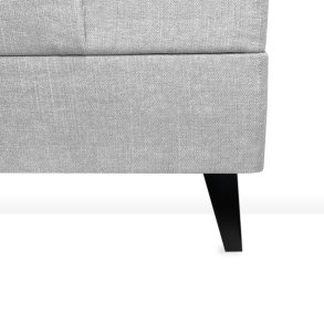 13CM VINKLET TREKANTET SORT SENGEBEN/SOFABEN KS.  4 STK.