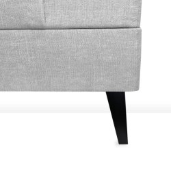 19CM VINKLET TREKANTET SORT SENGEBEN/SOFABEN KS.  4 STK.