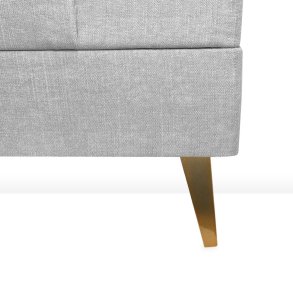 19CM VINKLET TREKANTET MESSING SENGEBEN/SOFABEN KS.  4 STK.