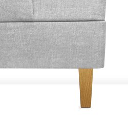 19CM SQUARE OAK SENGEBEN/SOFABEN ks.  4 stk.