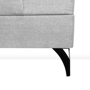 19CM TREKANTET SORT SENGEBEN/SOFABEN KS.  4 STK.