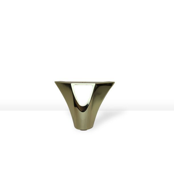 12CM DELUX TRIANGLE MESSING SENGEBEN/SOFABEN KS.  4 STK.