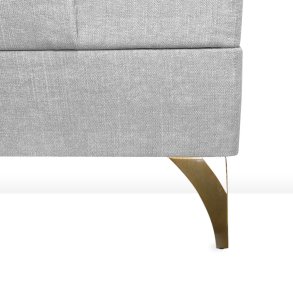 19CM TREKANTET MESSING SENGEBEN/SOFABEN KS.  4 STK.